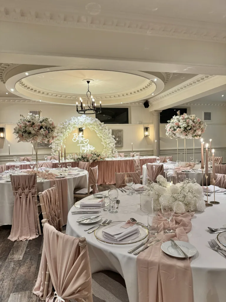 wedding venue, derby wedding venue, floral centrepieces, wedding decor, wedding decor hire, wedding decor, wedding ideas, wedding styling, wedding stylist, wedding styling derby, venue dressing, venue stylist, venue stylist derby, venue dresser derby, wedding arch derby, venue dresser nottingham, wedding stylist nottingham, wedding styling nottingham, venue stylist derbyshire, venue styling derbyshire